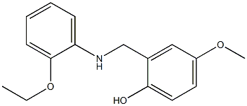 2-{[(2-ethoxyphenyl)amino]methyl}-4-methoxyphenol Struktur