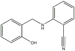 2-{[(2-hydroxyphenyl)methyl]amino}benzonitrile Struktur