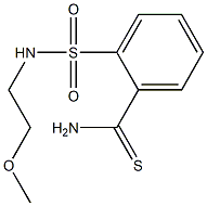 2-{[(2-methoxyethyl)amino]sulfonyl}benzenecarbothioamide Struktur