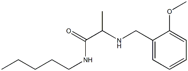 2-{[(2-methoxyphenyl)methyl]amino}-N-pentylpropanamide Struktur