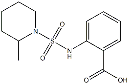 2-{[(2-methylpiperidine-1-)sulfonyl]amino}benzoic acid Struktur