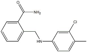 2-{[(3-chloro-4-methylphenyl)amino]methyl}benzamide Struktur