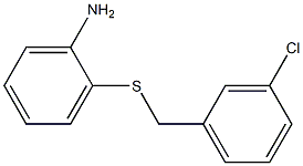 2-{[(3-chlorophenyl)methyl]sulfanyl}aniline Struktur