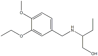 2-{[(3-ethoxy-4-methoxyphenyl)methyl]amino}butan-1-ol Struktur