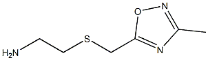 2-{[(3-methyl-1,2,4-oxadiazol-5-yl)methyl]sulfanyl}ethan-1-amine Struktur