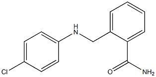 2-{[(4-chlorophenyl)amino]methyl}benzamide Struktur