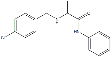 2-{[(4-chlorophenyl)methyl]amino}-N-phenylpropanamide Struktur