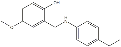 2-{[(4-ethylphenyl)amino]methyl}-4-methoxyphenol Struktur