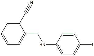 2-{[(4-iodophenyl)amino]methyl}benzonitrile Struktur