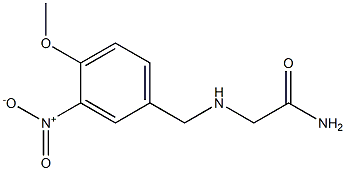 2-{[(4-methoxy-3-nitrophenyl)methyl]amino}acetamide Struktur