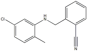 2-{[(5-chloro-2-methylphenyl)amino]methyl}benzonitrile Struktur