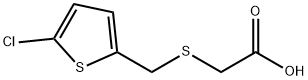 2-{[(5-chlorothiophen-2-yl)methyl]sulfanyl}acetic acid Struktur