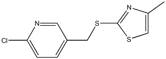 2-{[(6-chloropyridin-3-yl)methyl]sulfanyl}-4-methyl-1,3-thiazole Struktur