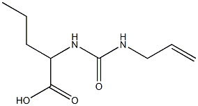 2-{[(allylamino)carbonyl]amino}pentanoic acid Struktur