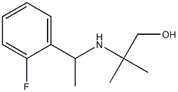 2-{[1-(2-fluorophenyl)ethyl]amino}-2-methylpropan-1-ol Struktur