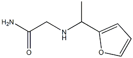 2-{[1-(2-furyl)ethyl]amino}acetamide Struktur