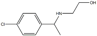 2-{[1-(4-chlorophenyl)ethyl]amino}ethan-1-ol Struktur