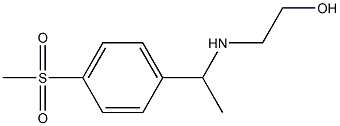 2-{[1-(4-methanesulfonylphenyl)ethyl]amino}ethan-1-ol Struktur