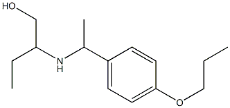 2-{[1-(4-propoxyphenyl)ethyl]amino}butan-1-ol Struktur