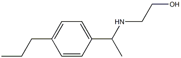 2-{[1-(4-propylphenyl)ethyl]amino}ethan-1-ol Struktur