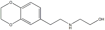 2-{[2-(2,3-dihydro-1,4-benzodioxin-6-yl)ethyl]amino}ethan-1-ol Struktur