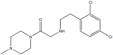 2-{[2-(2,4-dichlorophenyl)ethyl]amino}-1-(4-methylpiperazin-1-yl)ethan-1-one Struktur