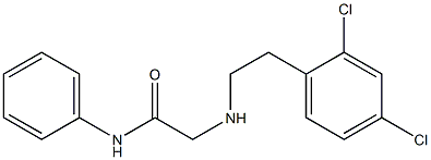 2-{[2-(2,4-dichlorophenyl)ethyl]amino}-N-phenylacetamide Struktur