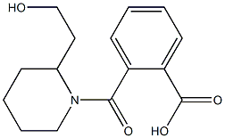 2-{[2-(2-hydroxyethyl)piperidin-1-yl]carbonyl}benzoic acid Struktur