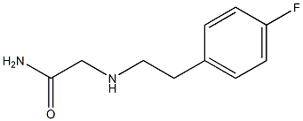 2-{[2-(4-fluorophenyl)ethyl]amino}acetamide Struktur