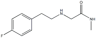 2-{[2-(4-fluorophenyl)ethyl]amino}-N-methylacetamide Struktur