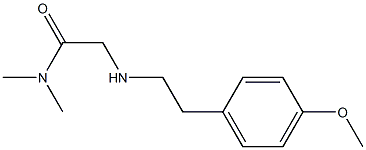 2-{[2-(4-methoxyphenyl)ethyl]amino}-N,N-dimethylacetamide Struktur