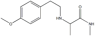 2-{[2-(4-methoxyphenyl)ethyl]amino}-N-methylpropanamide Struktur