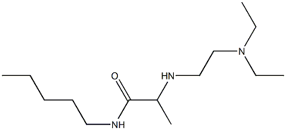 2-{[2-(diethylamino)ethyl]amino}-N-pentylpropanamide Struktur