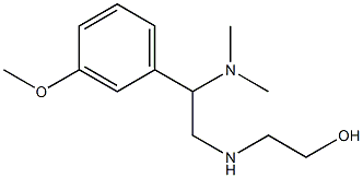 2-{[2-(dimethylamino)-2-(3-methoxyphenyl)ethyl]amino}ethan-1-ol Struktur