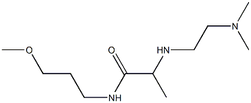 2-{[2-(dimethylamino)ethyl]amino}-N-(3-methoxypropyl)propanamide Struktur