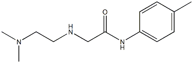 2-{[2-(dimethylamino)ethyl]amino}-N-(4-methylphenyl)acetamide Struktur