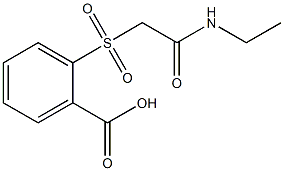 2-{[2-(ethylamino)-2-oxoethyl]sulfonyl}benzoic acid Struktur