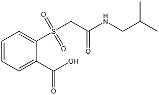 2-{[2-(isobutylamino)-2-oxoethyl]sulfonyl}benzoic acid Struktur