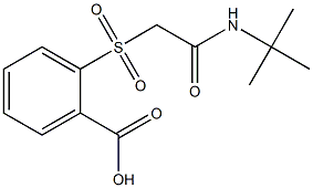 2-{[2-(tert-butylamino)-2-oxoethyl]sulfonyl}benzoic acid Struktur