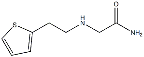 2-{[2-(thiophen-2-yl)ethyl]amino}acetamide Struktur