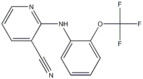 2-{[2-(trifluoromethoxy)phenyl]amino}pyridine-3-carbonitrile Struktur