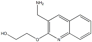 2-{[3-(aminomethyl)quinolin-2-yl]oxy}ethan-1-ol Struktur