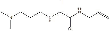 2-{[3-(dimethylamino)propyl]amino}-N-(prop-2-en-1-yl)propanamide Struktur