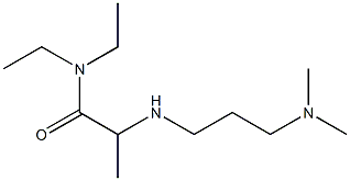 2-{[3-(dimethylamino)propyl]amino}-N,N-diethylpropanamide Struktur