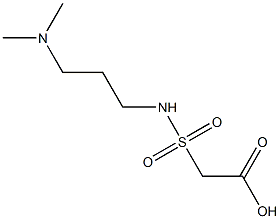 2-{[3-(dimethylamino)propyl]sulfamoyl}acetic acid Struktur