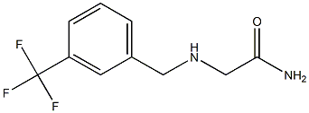 2-{[3-(trifluoromethyl)benzyl]amino}acetamide Struktur