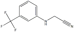 2-{[3-(trifluoromethyl)phenyl]amino}acetonitrile Struktur