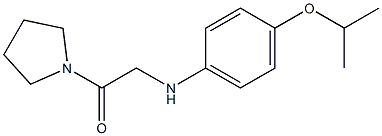 2-{[4-(propan-2-yloxy)phenyl]amino}-1-(pyrrolidin-1-yl)ethan-1-one Struktur