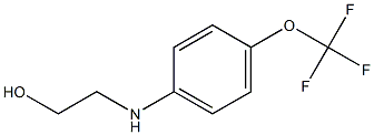 2-{[4-(trifluoromethoxy)phenyl]amino}ethan-1-ol Struktur