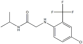 2-{[4-chloro-2-(trifluoromethyl)phenyl]amino}-N-(propan-2-yl)acetamide Struktur